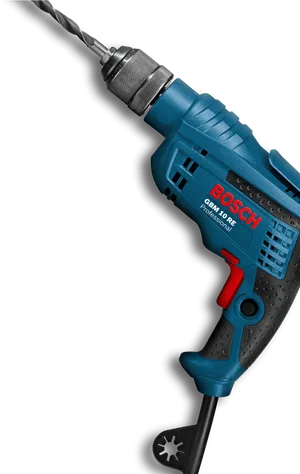 Blue Corded Electric Drill PNG Image