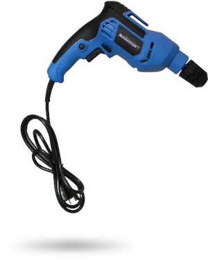 Blue Corded Electric Drill PNG Image