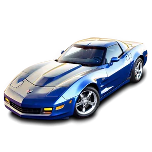 Blue Corvette Png Uun PNG Image