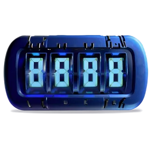 Blue Countdown Timer Png Bpp PNG Image