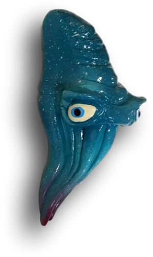 Blue Cuttlefish Sculpture PNG Image