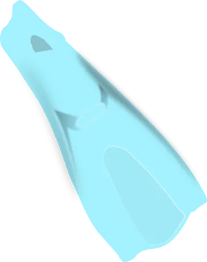 Blue Diving Fin Underwater.png PNG Image