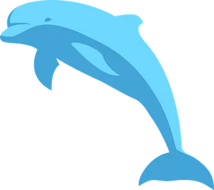 Blue Dolphin Vector Art PNG Image