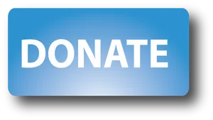 Blue Donate Button PNG Image