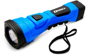 Blue Dorcy Flashlightwith Wrist Strap PNG Image