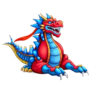 Blue Dragon Illustration Png 06252024 PNG Image