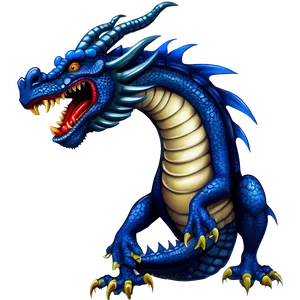 Blue Dragon Illustration Png Fcv PNG Image