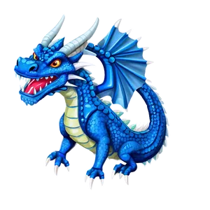 Blue Dragon Illustration Png Ink PNG Image