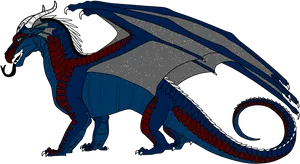 Blue_ Dragon_ Wings_of_ Fire_ Character PNG Image