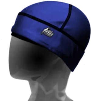 Blue Durag Mannequin Head PNG Image