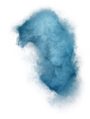 Blue Dust Cloud Dark Background PNG Image