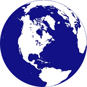 Blue Earth Graphic PNG Image