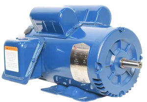 Blue Electric Motor PNG Image