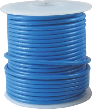 Blue Electrical Cable Spool PNG Image