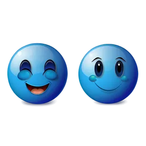 Blue Emojis Png Collection Xyu13 PNG Image