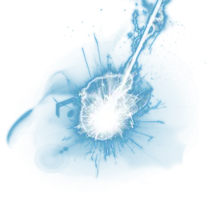 Blue Energy Impact PNG Image