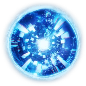 Blue Energy Portal Illustration PNG Image