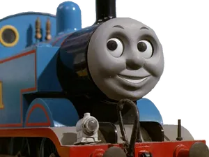 Blue Engine Smiling Face PNG Image