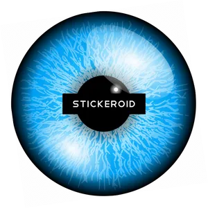 Blue Eye Closeupwith Watermark PNG Image