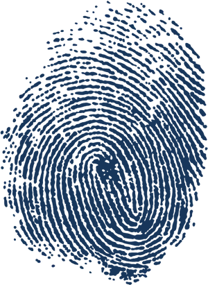 Blue Fingerprint Pattern PNG Image