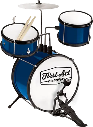 Blue First Act Discovery Drum Set PNG Image