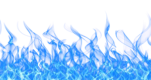 Blue Flame Dance PNG Image