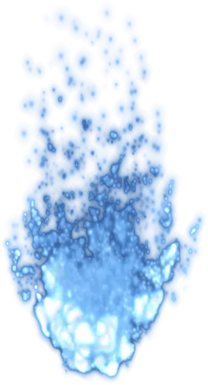 Blue Flame Energy Abstract PNG Image