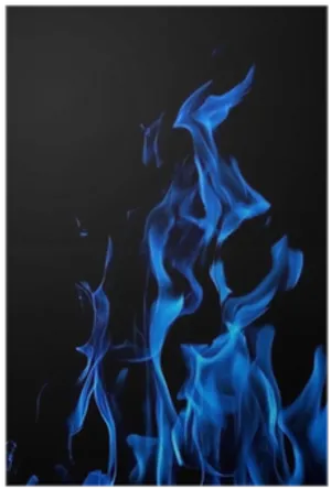 Blue Flame Ethereal Dance PNG Image