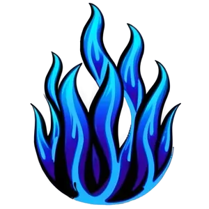 Blue Flames Decoration Png Ddb17 PNG Image