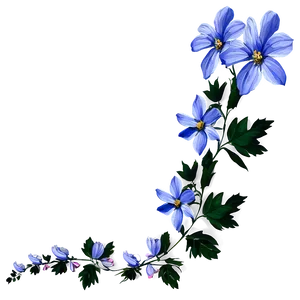 Blue Flower Png Ger26 PNG Image