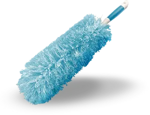 Blue Fluffy Duster Tool PNG Image