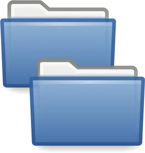 Blue Folder Icons PNG Image