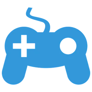 Blue Game Controller Icon PNG Image