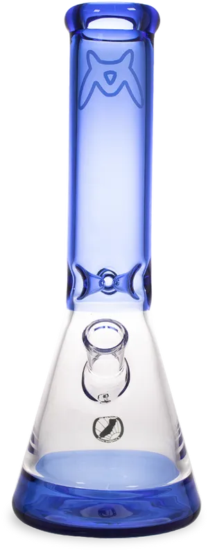 Blue Glass Bong PNG Image