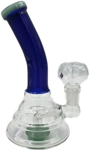 Blue Glass Bong PNG Image