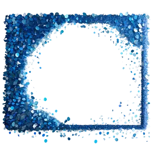 Blue Glitter Border Png Ang PNG Image