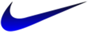 Blue Gradient Nike Swoosh PNG Image