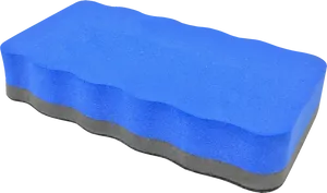 Blue Gray Eraser Isolated PNG Image