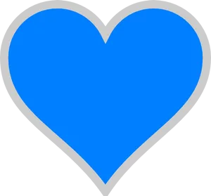 Blue Heart Clipart PNG Image