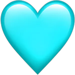 Blue Heart Emoji PNG Image