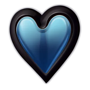 Blue Heart Emoji D PNG Image