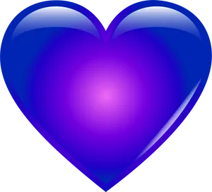 Blue Heart Emoji Graphic PNG Image