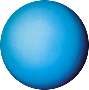 Blue Ice Giant Uranus Planet PNG Image