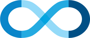 Blue Infinity Symbol Graphic PNG Image