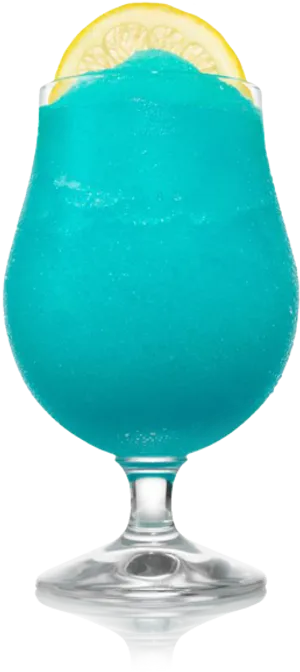 Blue Lemonade Glass Slice PNG Image