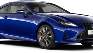 Blue Lexus Coupe Side View PNG Image