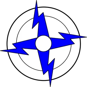 Blue Lightning Bolt Graphic PNG Image