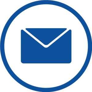 Blue Mail Icon PNG Image