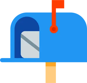 Blue Mailbox Icon PNG Image