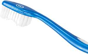 Blue Manual Toothbrush PNG Image